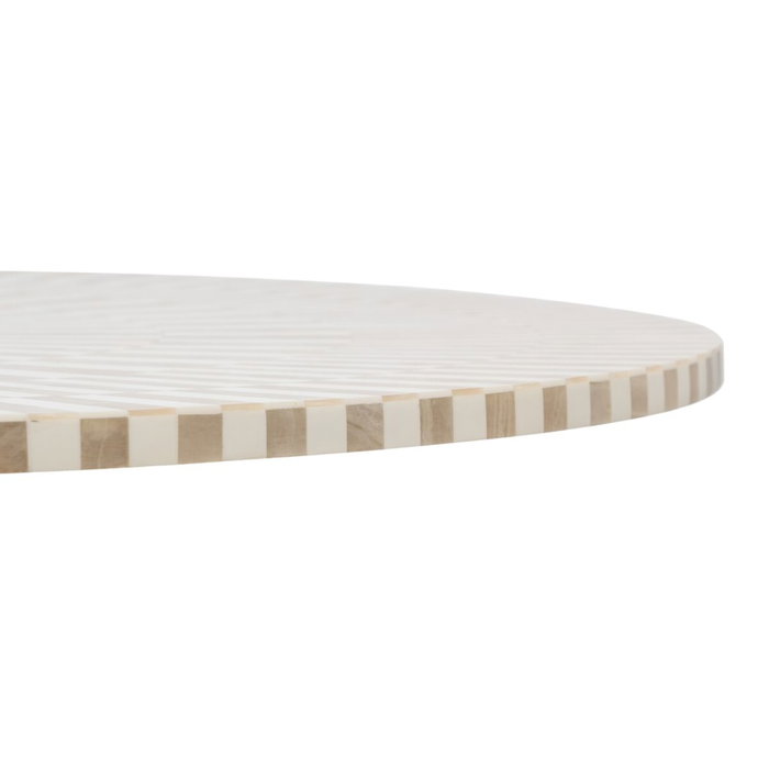 BigBuy Home Table d'appoint Blanc Doré