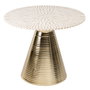 BigBuy Home Table d'appoint Blanc Doré