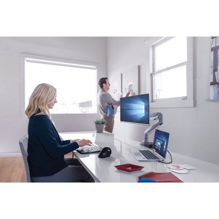 Kensington - Repose-poignets ergonomique ErgoSoft pour clavier fin avec rembourrage en gel - Noir