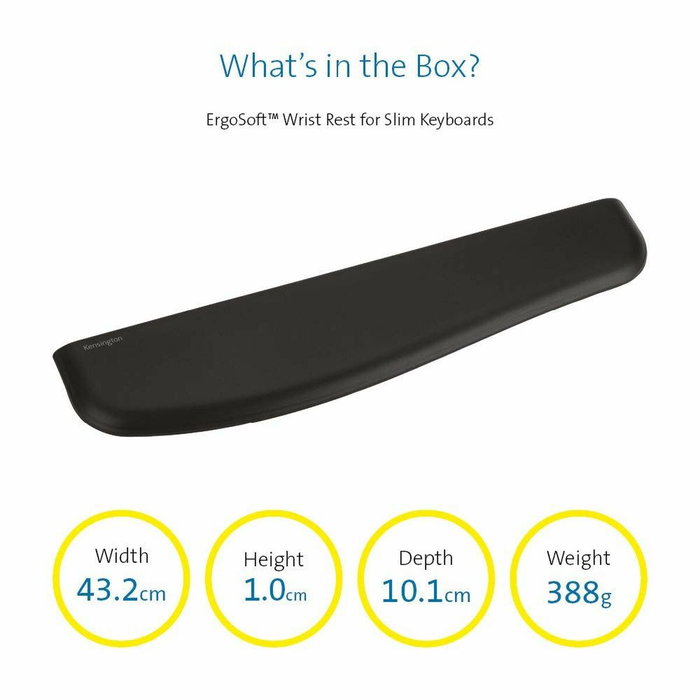 Kensington Repose-poignets ErgoSoft pour claviers fins Kensington Repose-poignets ErgoSoft pour claviers fins