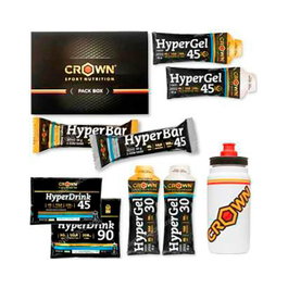 CROWN SPORT NUTRITION Pack Hyper Energy Tester avec Bidon Pro Fly 750 ml
