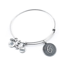 Alex And Ani Bracelet Lettre C Gris
