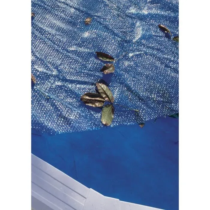 Gre Bâche à bulles ronde pour piscine hors-sol acier Ø 350 cm - Épaisseur 0,18 mm (180 µ) - Protection thermique et anti-salissures