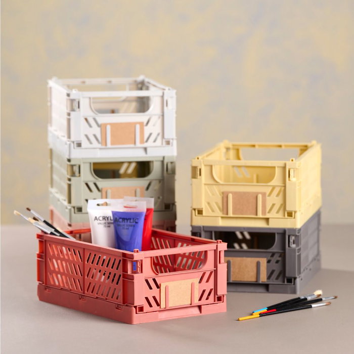 Day Boîte de rangement pliable sable 25 x 16,5 x 10 cm lot de 2 pièces 3,3 L Day Boîte de rangement pliable sable 25 x 16,5 x 10 cm lot de 2 pièces 3,3 L