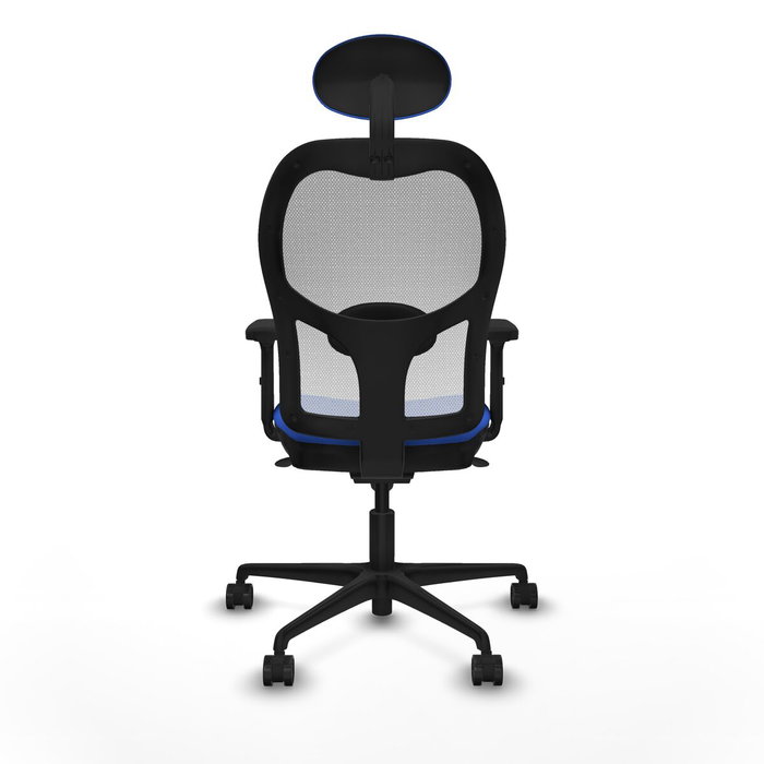 Piqueras y Crespo Chaise de Bureau 2D036N1 Bleu avec Appui-tête