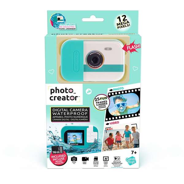 Canal Toys Photo Creator Waterproof - Appareil photo numérique étanche, submersible 3 m, 16 Go, USB-C, âge 7 à 99 ans Canal Toys Photo Creator Waterproof - Appareil photo numérique étanche, submersible 3 m, 16 Go, USB-C, âge 7 à 99 ans