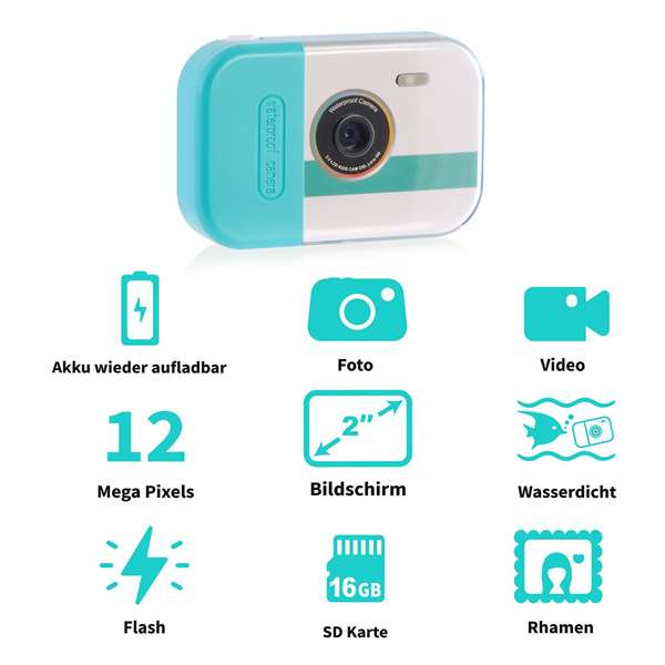 Canal Toys Photo Creator Waterproof - Appareil photo numérique étanche, submersible 3 m, 16 Go, USB-C, âge 7 à 99 ans Canal Toys Photo Creator Waterproof - Appareil photo numérique étanche, submersible 3 m, 16 Go, USB-C, âge 7 à 99 ans