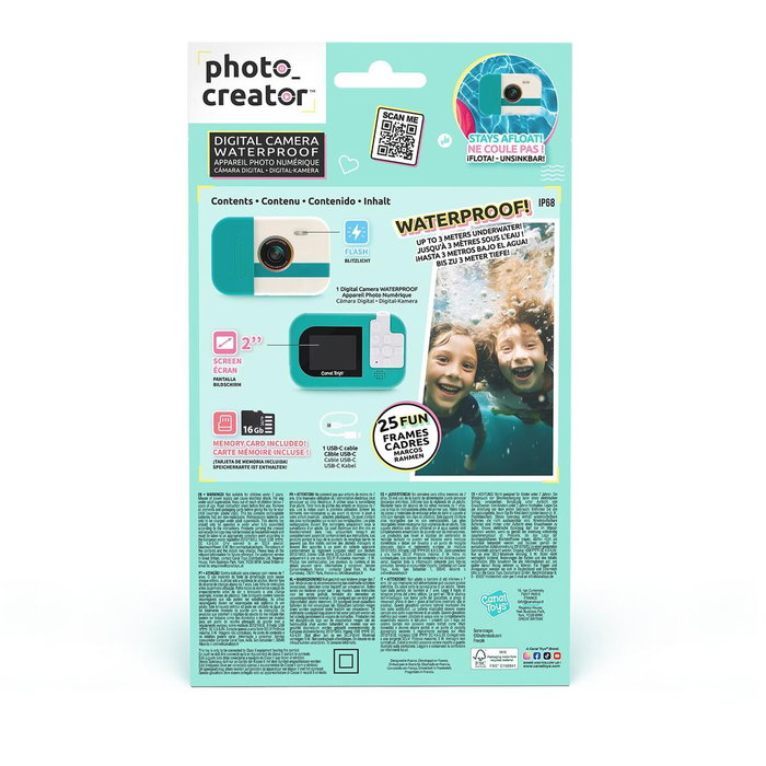 Canal Toys Photo Creator Waterproof - Appareil photo numérique étanche avec carte SD 16 Go