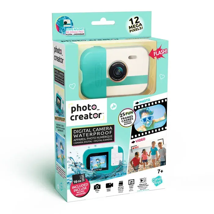 Canal Toys Appareil Photo Numérique Waterproof pour Enfants - Étanche jusqu'à 3 m (IP68) - Carte SD 16 Go incluse - CLK 079