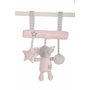 BigBuy Fun Affichette de poignée de porte Éléphant Rose 25 cm