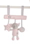 BigBuy Fun Affichette de poignée de porte Éléphant Rose 25 cm