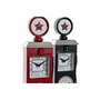 Horloge de table DKD Home Decor Rouge Blue marine Essence Vintage gasolinera (2 Unités)