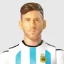 Megableu Figurine articulée de football Lionel Messi Argentine 20 cm, Français