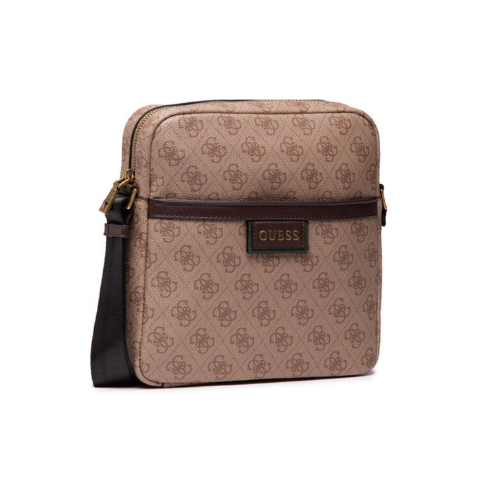 Guess Vezzola Sac Bandoulière en Textile Porte-Documents pour Femmes - Marron Guess Vezzola Sac Bandoulière en Textile Porte-Documents pour Femmes - Marron