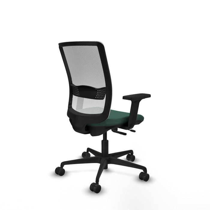 PIQUERAS Y CRESPO Chaise Haches Synchrone/Traslack Vert foncé/Blanc, Base nylon noir, Accoudoirs 2D, Sans appui-tête, Roulettes 65mm nylon PIQUERAS Y CRESPO Chaise Haches Synchrone/Traslack Vert foncé/Blanc, Base nylon noir, Accoudoirs 2D, Sans appui-tête, Roulettes 65mm nylon
