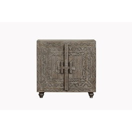 Buffet Home ESPRIT Gris Marron Clair Bois 91,5 x 40 x 90 cm