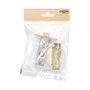 EDM PCT03 Blister picaporte tubular avec canto carré 45mm acier finition laiton EDM