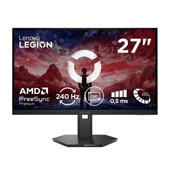 Lenovo 68C5GAC4EU - Écran PC gaming Legion 27 pouces, Full HD, 165 Hz, 1 ms, HDMI, DisplayPort, Noir