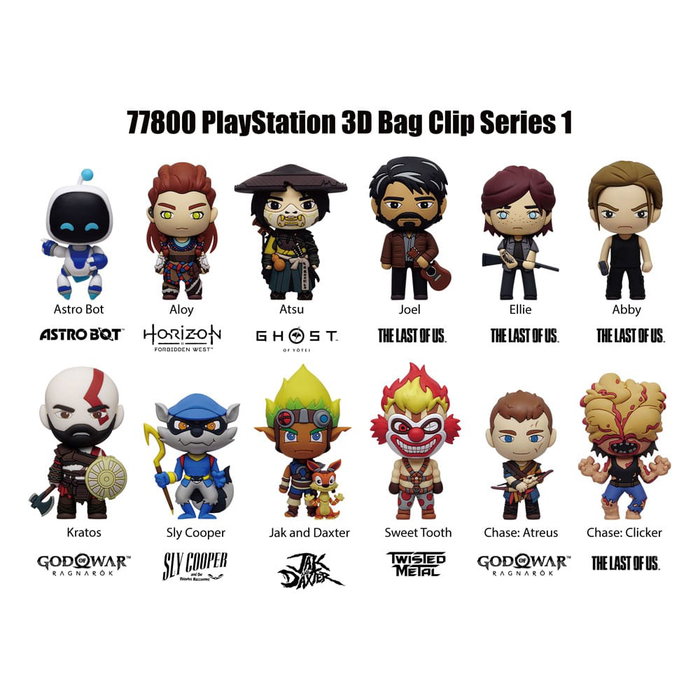 Playstation 3D présentoir porte-clés sac à dos Série 1 (24)
