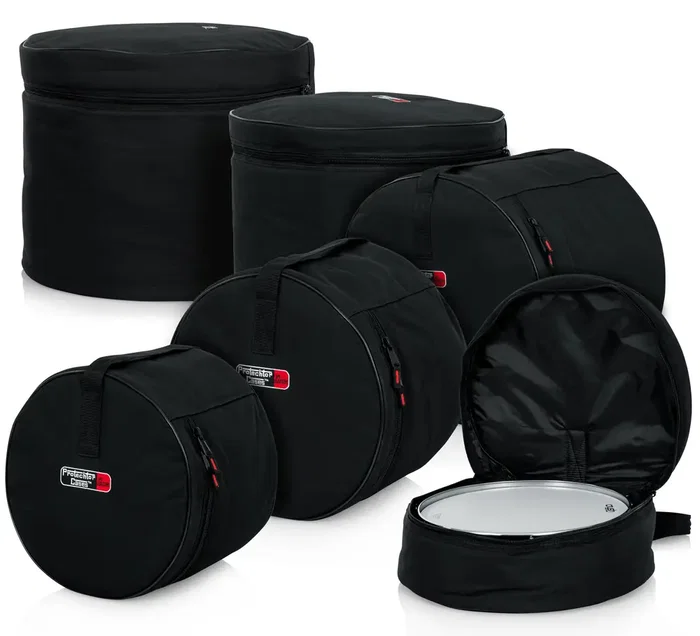 Gator Jeu de 5 housses rembourrées pour batterie acoustique standard Gator Jeu de 5 housses rembourrées pour batterie acoustique standard