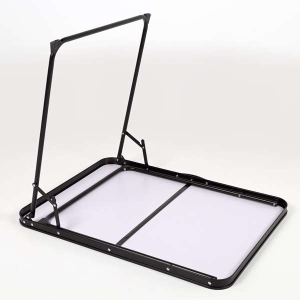 Color Baby Mesa de camping pliante Aktive en acier couleur bambou, dimensions 80x60x67 cm