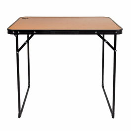 Aktive Table de camping pliante aspect bambou 80 x 60 x 67 cm