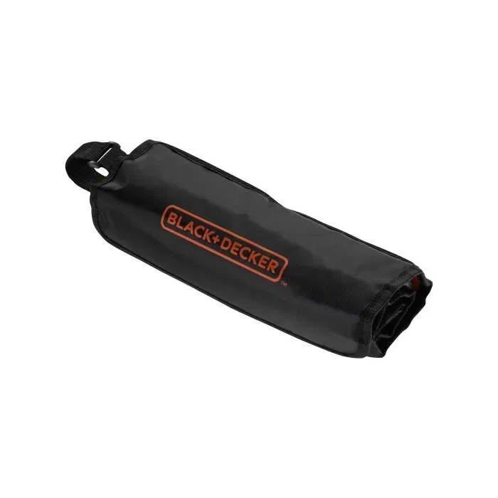 Black + Decker Kit d'outillage A7144-XJ - Sacoche avec 76 accessoires : embouts, clés, pinces, douilles, adaptateur, tournevis et lampe torche