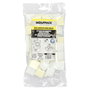 WOLFPACK LINEA PROFESIONAL Base Adhésive Pour Colliers de Serrage 28x28 mm, Blanche, 100 Unités