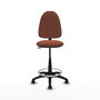 PIQUERAS Y CRESPO Tabouret de Bureau Marron avec Structure Polyamide Noire