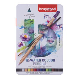 Bruynzeel Coffret de 12 crayons aquarelle Expression
