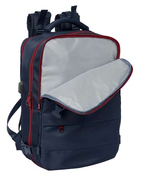 Safta Mochila de voyage cabine portable 15,6 pouces F.C. Barcelona bleu marine 29 x 44 x 19 cm