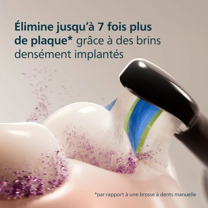 Philips Sonicare W2 Optimal White HX6066/88 Noir - Lot de 6 Philips Sonicare W2 Optimal White HX6066/88 Noir - Lot de 6