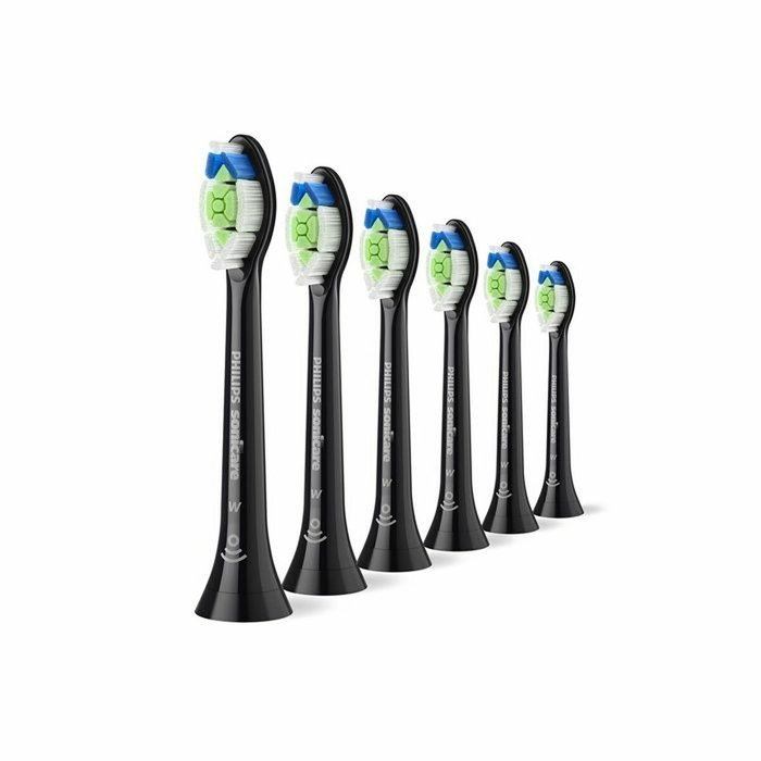 Philips Sonicare W2 Optimal White HX6066/88 Noir - Lot de 6 Philips Sonicare W2 Optimal White HX6066/88 Noir - Lot de 6