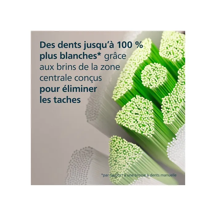 Philips Sonicare HX6066/88 - Pack de 6 brossettes de rechange Optimal W2 - Blanc et Noir