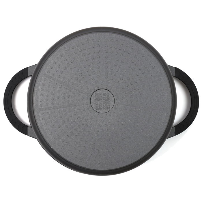 Cook Concept Cacerola en Aluminium de 28 cm avec Couvercle en Verre