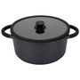 Cook Concept Cacerola en Aluminium de 28 cm avec Couvercle en Verre