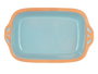 La Dehesa Cazuela en terre cuite rectangulaire avec anses 23 cm Turquoise (Set de 8)