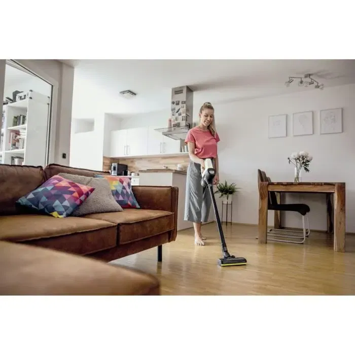 Karcher Aspirateur Balai Sans Fil VC 4 Cordless MyHome Pet avec Kit Poils d'Animaux, 30 min d'Autonomie, Support Mural Inclus