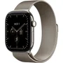 Apple Watch Series 12 - 46mm - Titane Naturel - Bracelet Milanese Loop Naturel - M/L