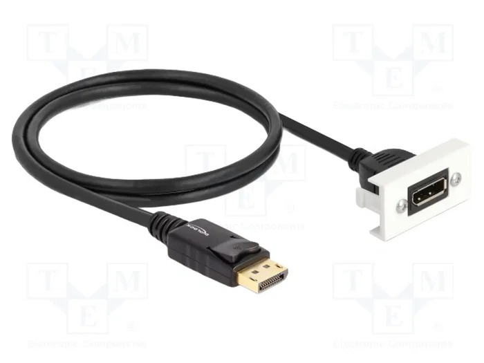 DELOCK Module DisplayPort Easy 45 DisplayPort 1.4 Blanc 1m DELOCK Module DisplayPort Easy 45 DisplayPort 1.4 Blanc 1m