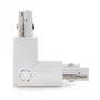 Connecteur en L pour rail triphasé blanc