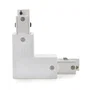 Connecteur en L pour rail triphasé blanc