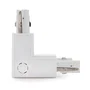 Connecteur en L pour rail triphasé blanc