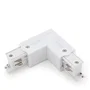 Connecteur en L pour rail triphasé blanc