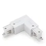 Connecteur en L pour rail triphasé blanc