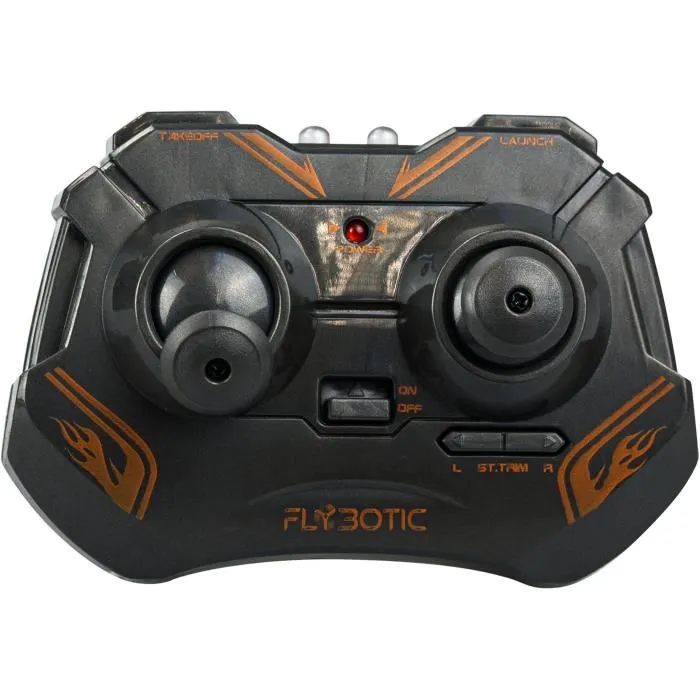FLYBOTIC - Hover Blast - Hélicoptère Télécommandé RC Infrarouge 23 cm, Couleur Orange et Noir, Jouet pour Enfants Dès 8 Ans