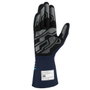 OMP Gants de course MY2025 FIA 8856-2018 Bleu Marine / Cyan Taille S
