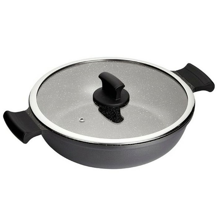 Casserole avec Couvercle Inoxibar ABSOLUT Noir Ø 28 cm Casserole avec Couvercle Inoxibar ABSOLUT Noir Ø 28 cm