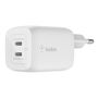 Chargeur mural Belkin WCH013VFWH Blanc 65 W