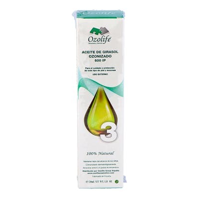 OZOLIFE Huile de Tournesol Ozonisée 600IP Airless 50ml OZOLIFE Huile de Tournesol Ozonisée 600IP Airless 50ml